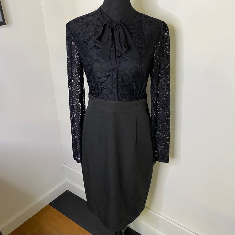 Modcloth Liza Luxe Black Lace Dress